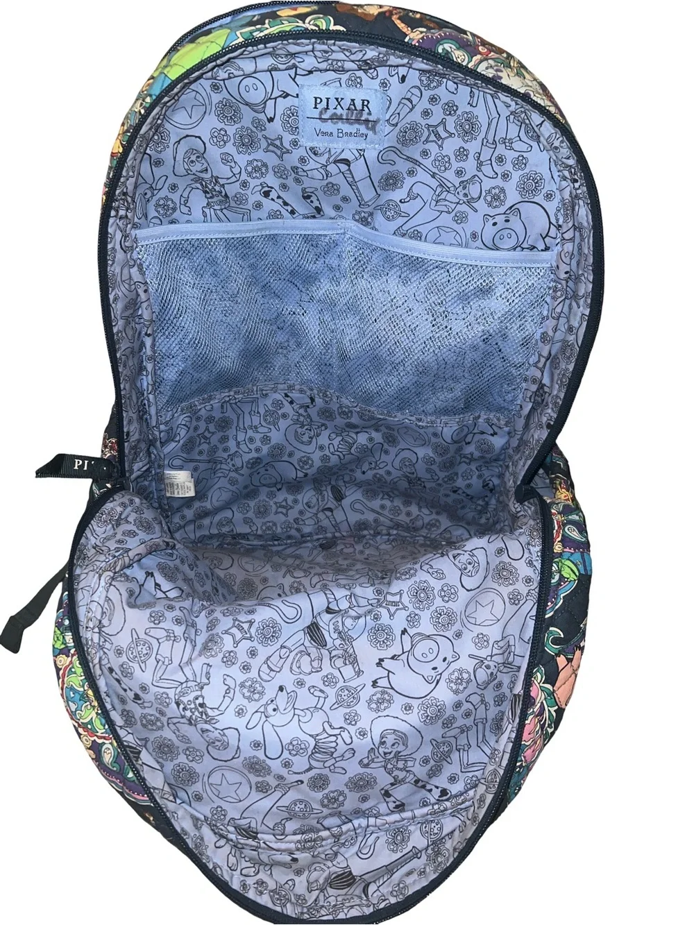 Vera Bradley Disney Pixar Toy Story Campus Backpack Andy's Room Large + read